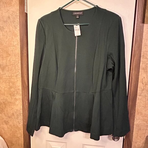 Lane Bryant Blazer/Jacket. Dark Green. Size 16. NWT. (1087) - Picture 1 of 5